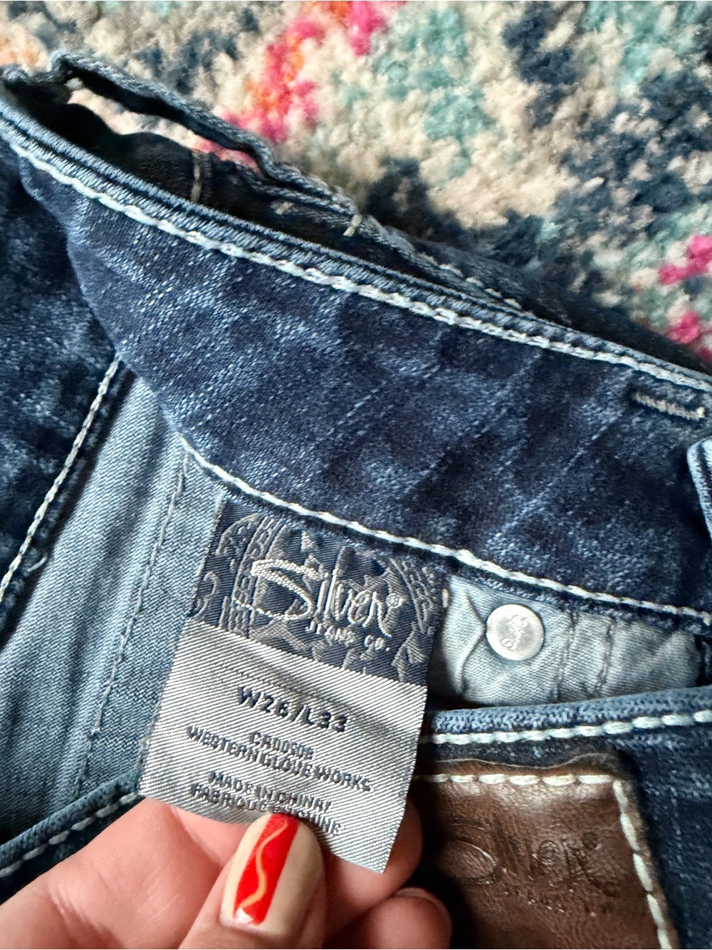 Aiko Bootcut Silver Jeans W26/L33 - Picture 4 of 6